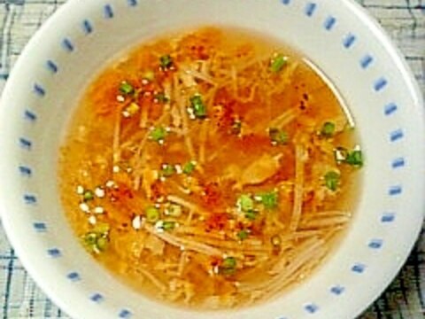 ☆えのき玉子サンラースープ☆